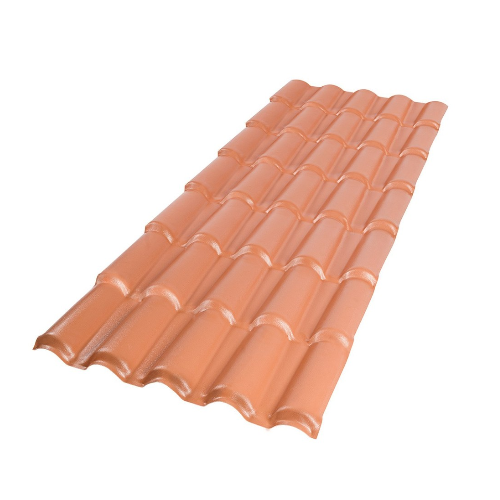 Telha de PVC Colonial Terracota 262 x 50cm
